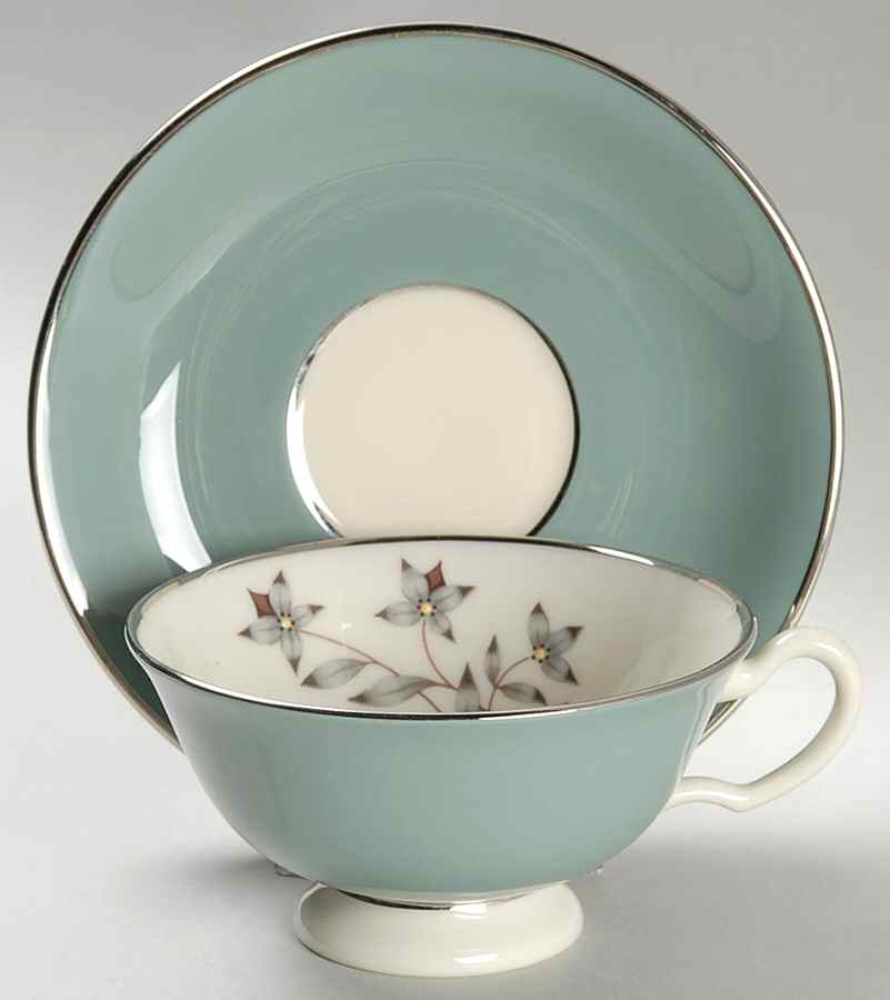 Kingsley Footed Cup & Saucer Set by Lenox-1