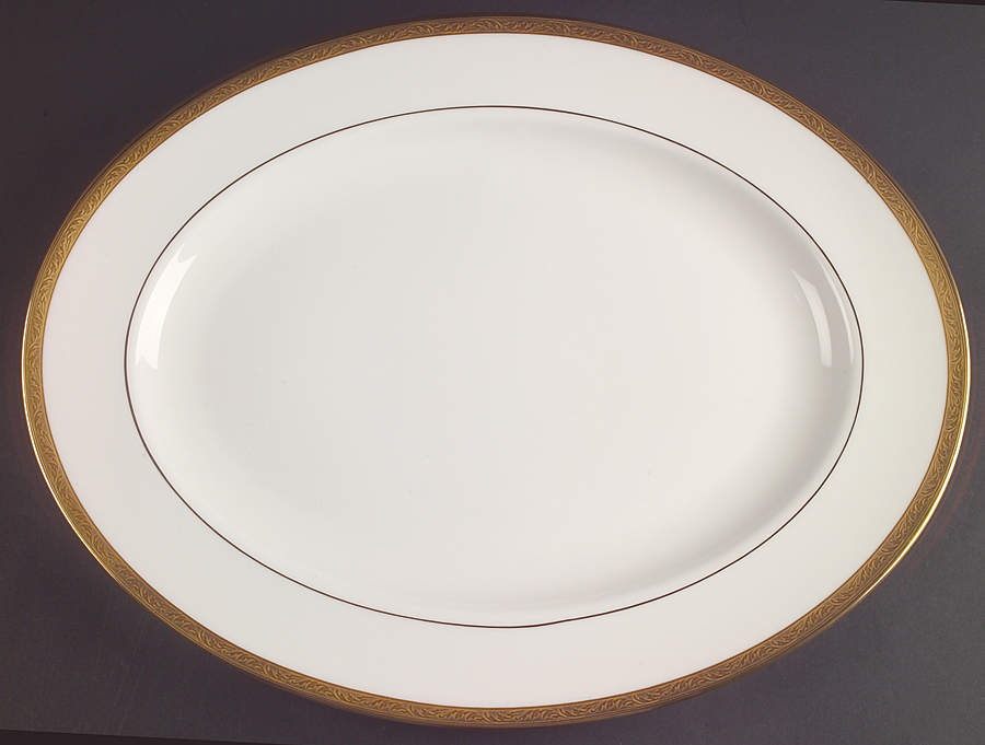 Landmark Gold 16" Oval Serving Platter by Lenox-1