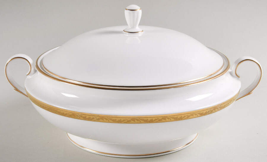 Landmark Gold Round Covered Vegetable by Lenox-1