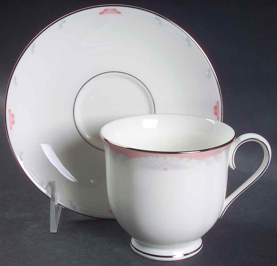 Laura Footed Cup & Saucer Set by Lenox-1
