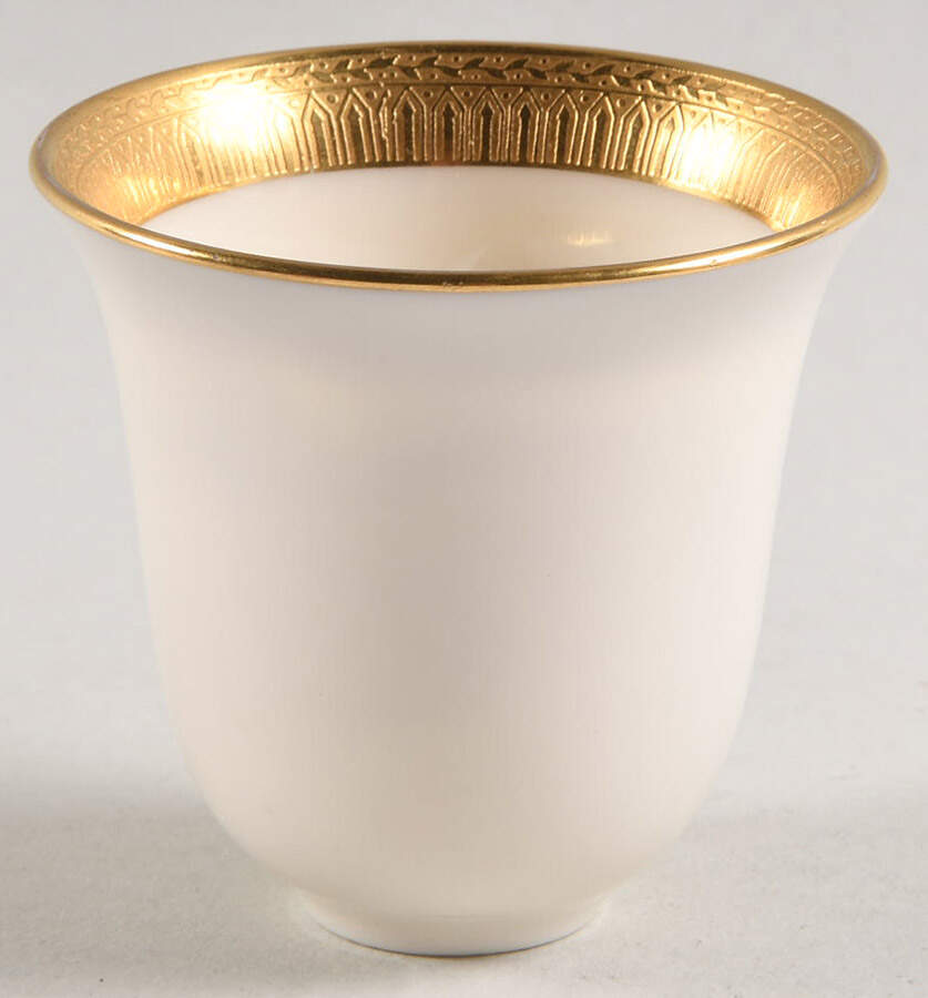 Lenox Liners (Cream, Gold Trim) Decoration #J40 Bell Shape Demitasse Liner by Lenox-1