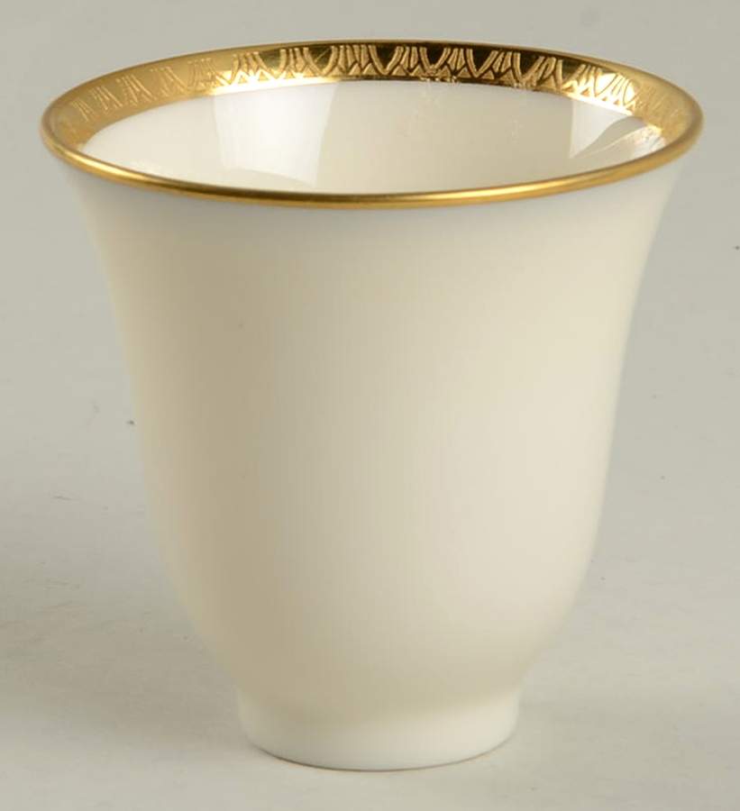 Lenox Liners (Cream, Gold Trim) Decoration #P64 Bell Shape Demitasse Liner by Lenox-1