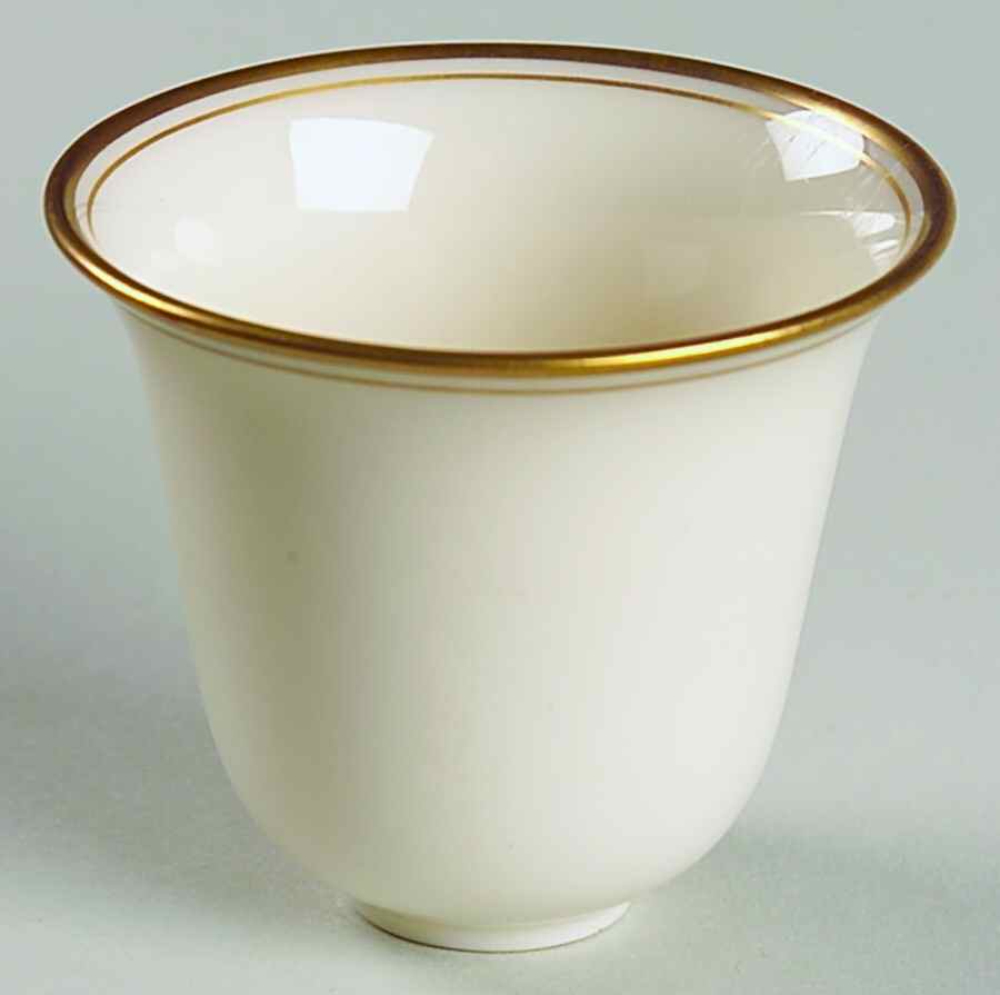 Lenox Liners (Cream, Gold Trim) Decoration #86 Bell Shape Demitasse Liner by Lenox-1