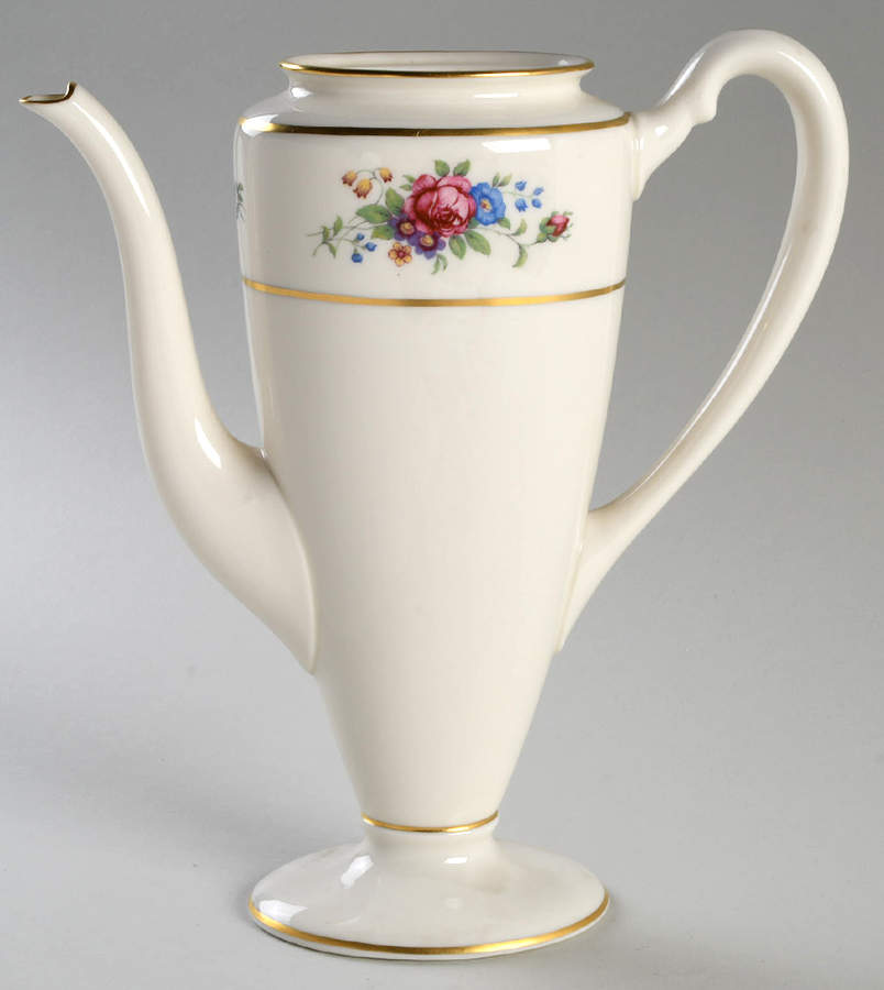 Lenox Rose Shape 741 Coffee Pot No Lid by Lenox-1