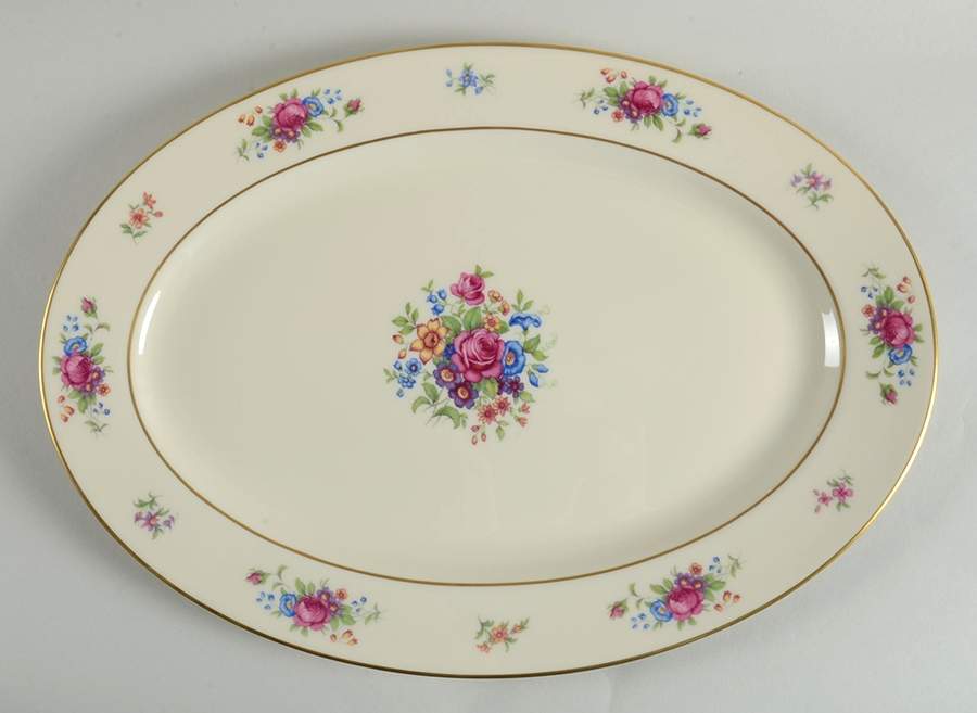 Lenox Rose 16" Oval Serving Platter by Lenox-1