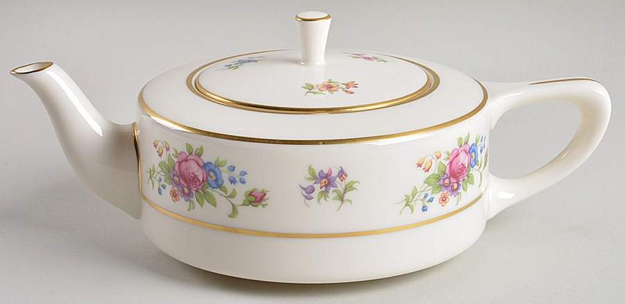 Lenox Rose Shape 1690 Teapot & Lid by Lenox-1