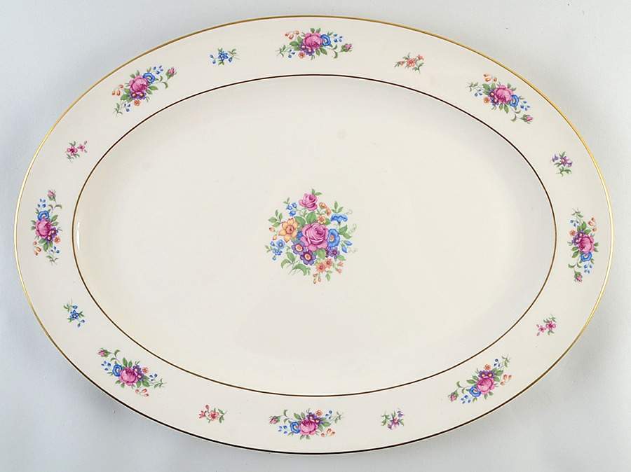 Lenox Rose 21" Oval Serving Platter by Lenox-1