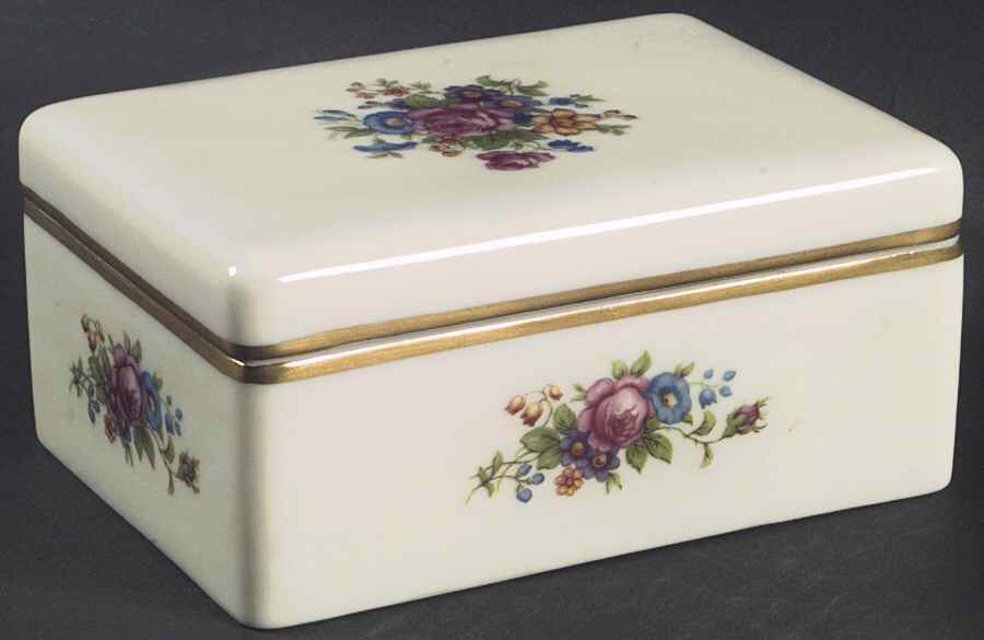 Lenox Rose Cigarette Box & Lid by Lenox-1