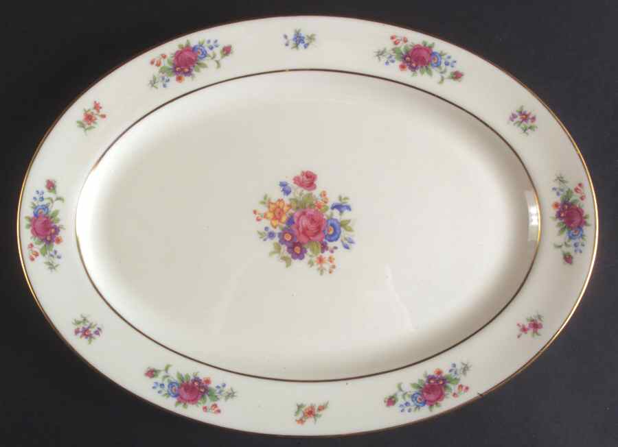 Lenox Rose 14" Oval Serving Platter by Lenox-1
