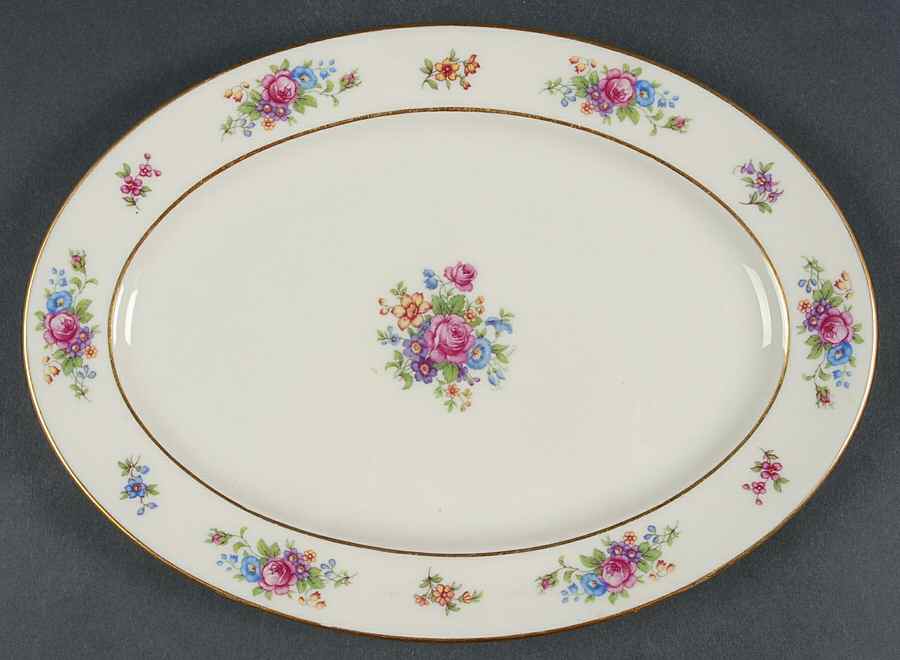 Lenox Rose 13" Oval Serving Platter by Lenox-1
