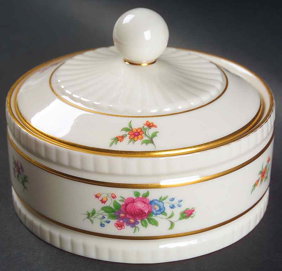 Lenox Rose Powder Box with Lid by Lenox-1