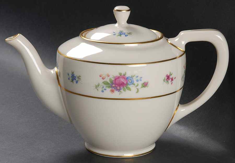 Lenox Rose Shape 1961 Teapot & Lid by Lenox-1
