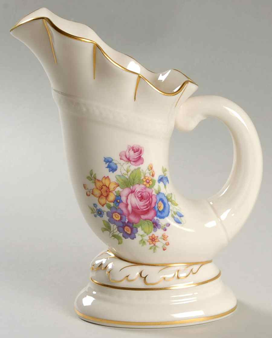 Lenox Rose 6" Horn of Plenty Vase by Lenox-1