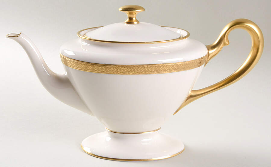 Lowell (Green Backstamp) Teapot & Lid by Lenox-1
