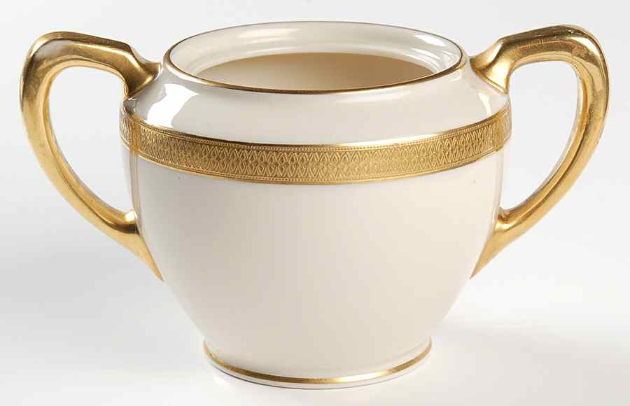Lowell (Green Backstamp) Sugar Bowl No Lid by Lenox-1
