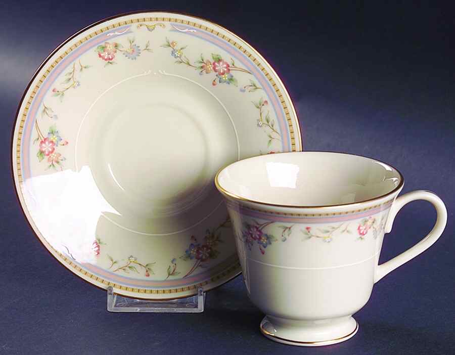 Medford Footed Cup & Saucer Set by Lenox-1