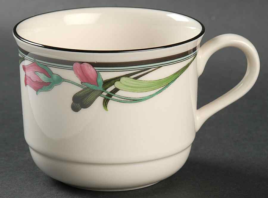 Midnight Blossoms Flat Cup by Lenox-1
