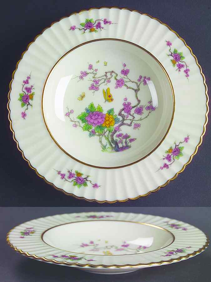 Ming Temple Rim Fruit/Dessert (Sauce) Bowl by Lenox-1