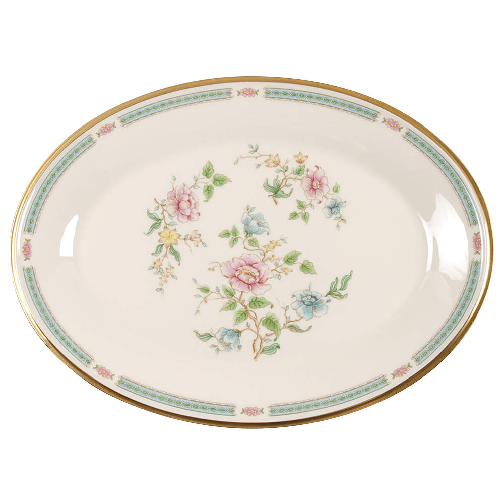 Morning Blossom 13" Oval Serving Platter by Lenox-1