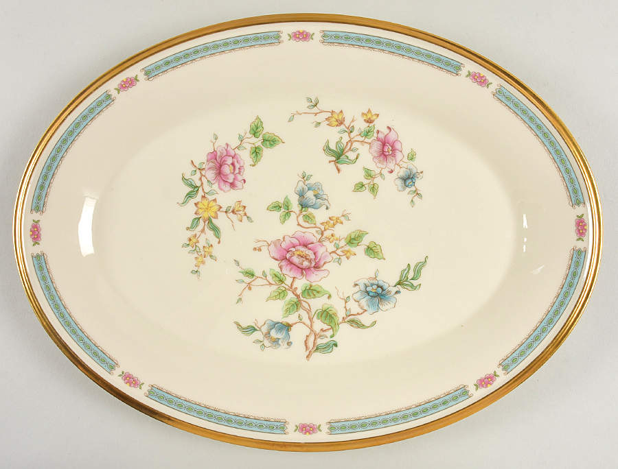 Morning Blossom 13" Oval Serving Platter by Lenox-1