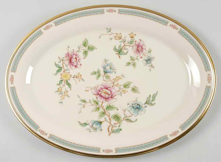 Morning Blossom 16" Oval Serving Platter by Lenox-1
