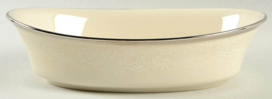 Moonspun 9" Oval Vegetable Bowl by Lenox-1