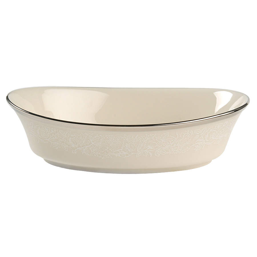 Moonspun 8" Oval Vegetable Bowl by Lenox-1