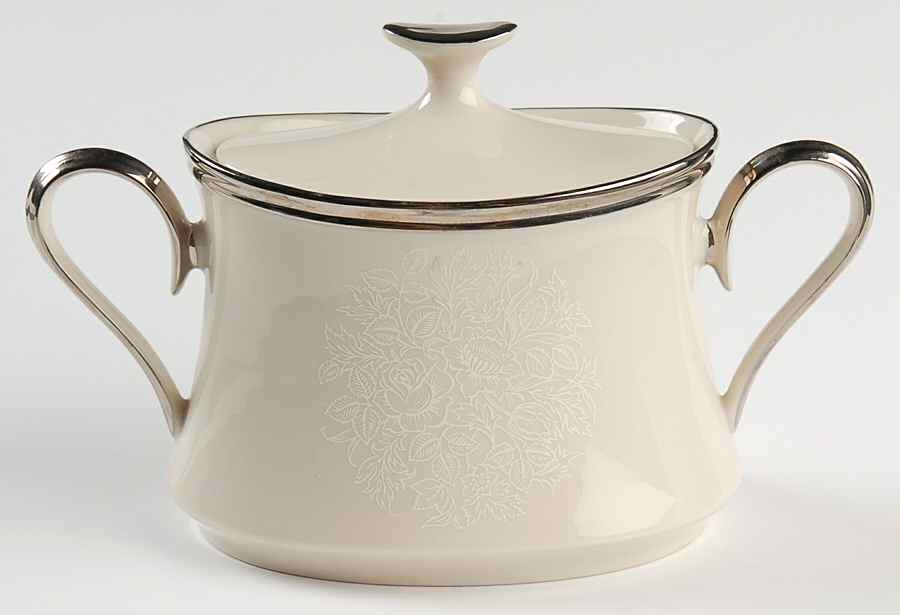 Moonspun Sugar Bowl & Lid by Lenox-1