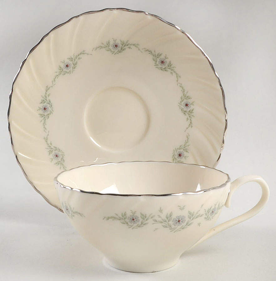 Musette Flat Cup & Saucer Set by Lenox-1