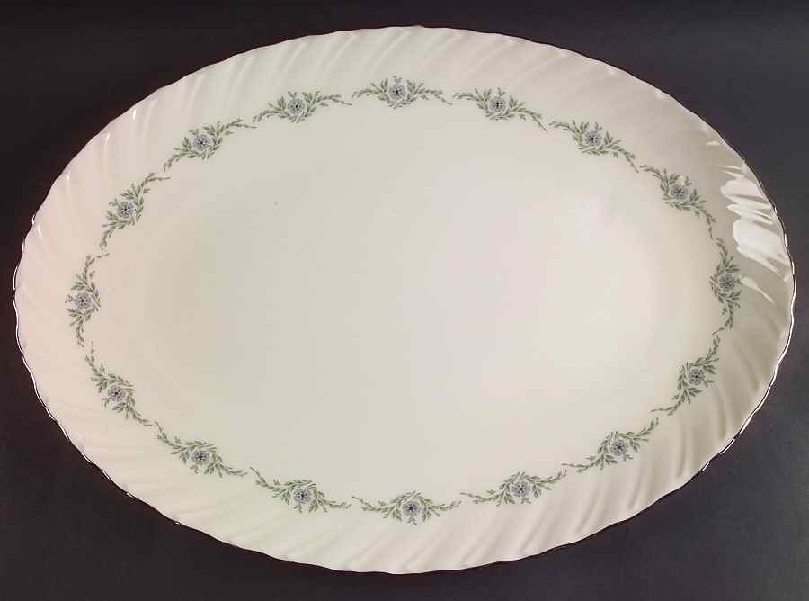 Musette 17" Oval Serving Platter by Lenox-1