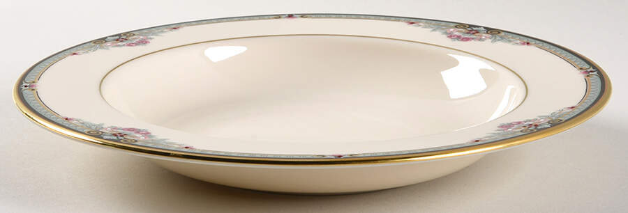 Newbury Square 9" 1999 Shape Soup/Pasta Bowl by Lenox-1