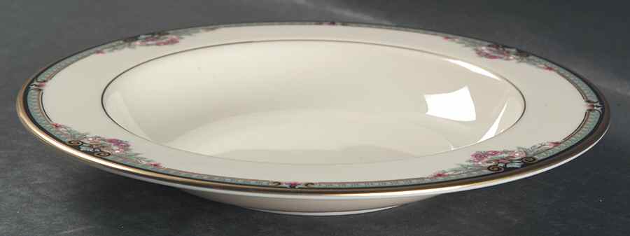 Newbury Square 9" 1999 Shape Soup/Pasta Bowl by Lenox-1