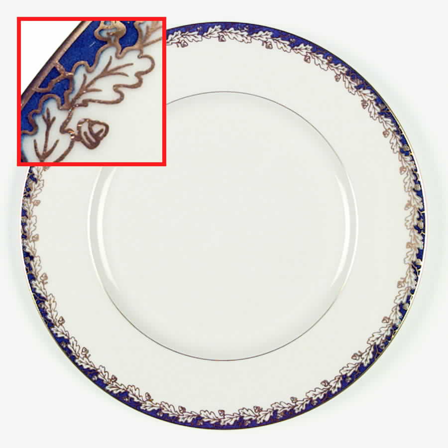 Oakleaf Cobalt Blue (All Cream) Service Plate (Charger) by Lenox-1