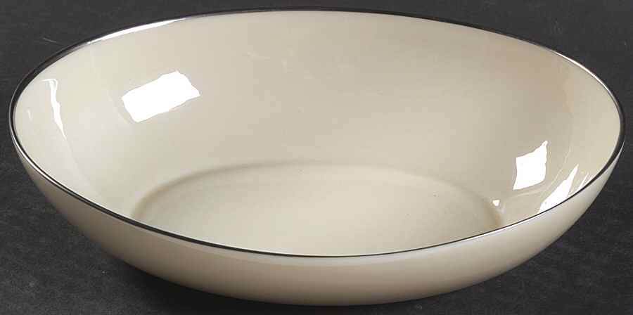 Olympia Platinum 8" Oval Vegetable Bowl by Lenox-1