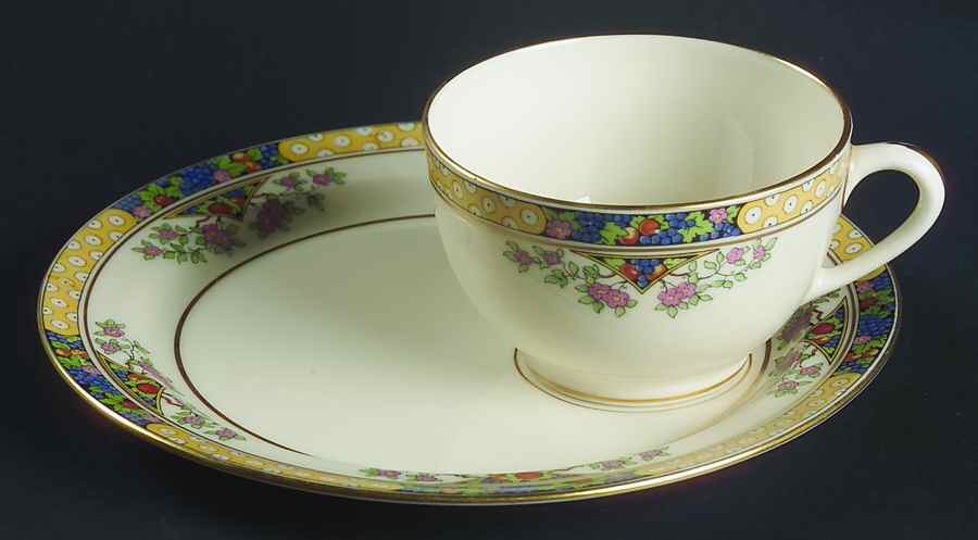 The Orchard Snack Plate & Cup Set by Lenox-1