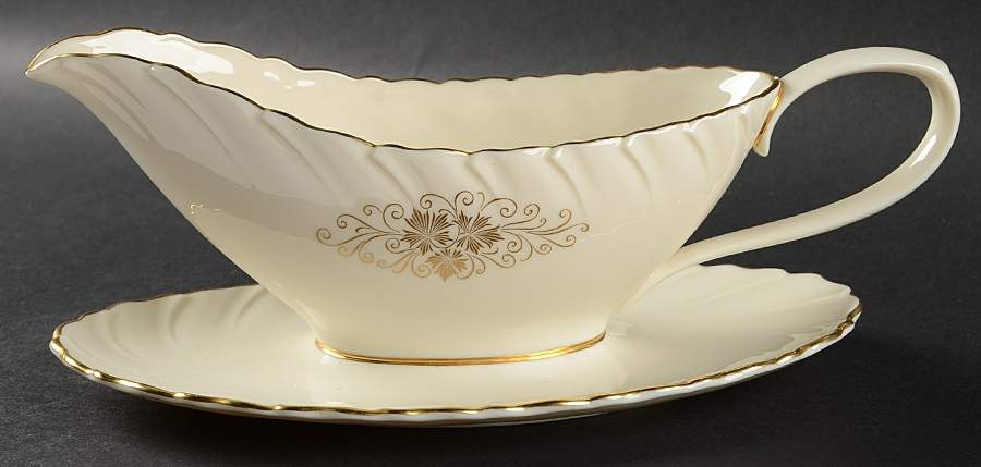 Orleans Gravy Boat with Attached Underplate by Lenox-1