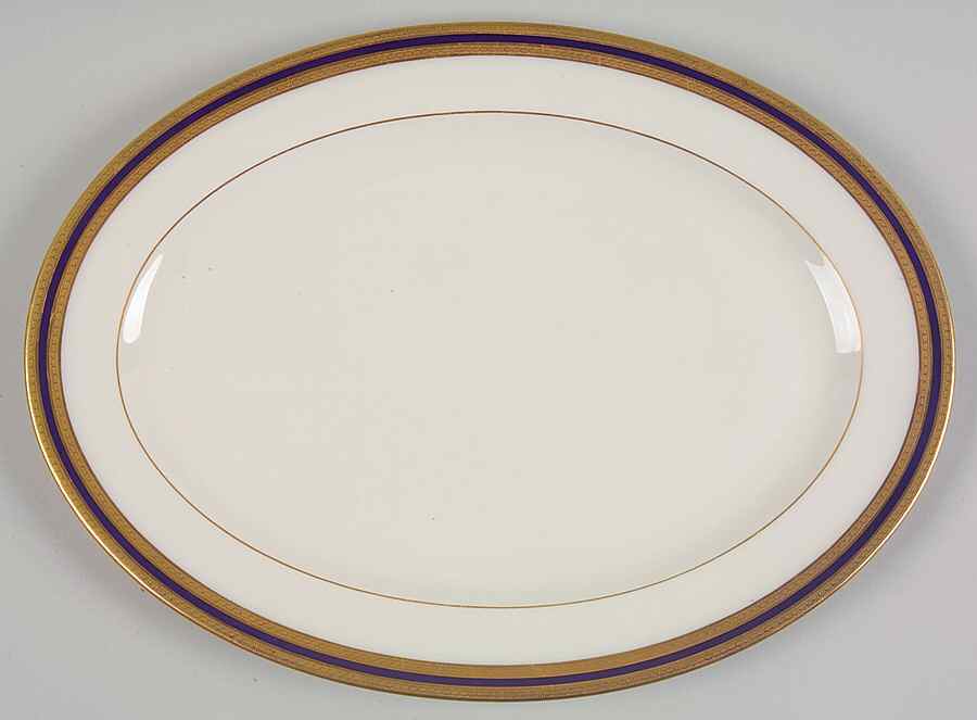 P72 Cobalt Blue 13" Oval Serving Platter by Lenox-1