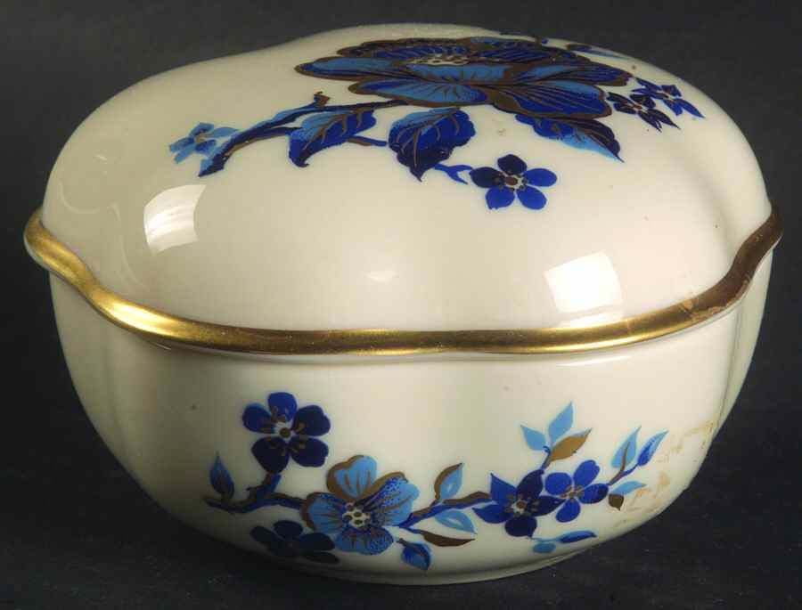 Pagoda (Giftware) Round Box & Lid by Lenox-1