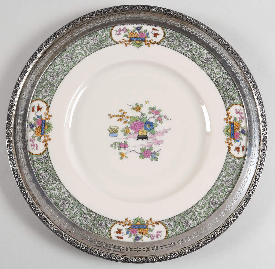 Peking Sterling Rim Dinner Plate by Lenox-1