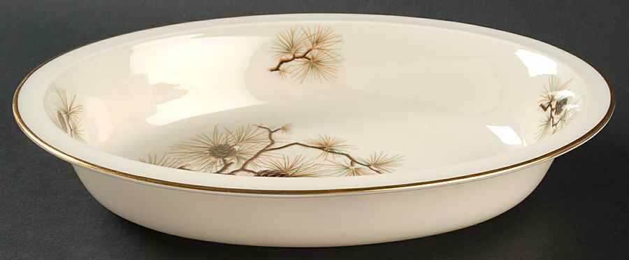 Pine 9" Oval Vegetable Bowl by Lenox-1