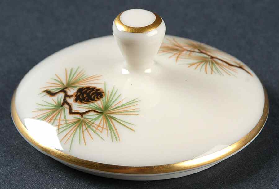 Pine Lid for Sugar Bowl by Lenox-1