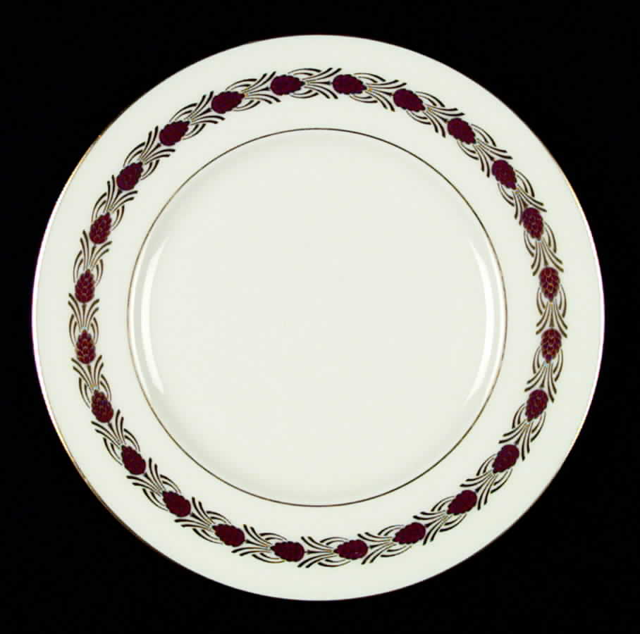 Pinehurst Maroon Dinner Plate by Lenox-1