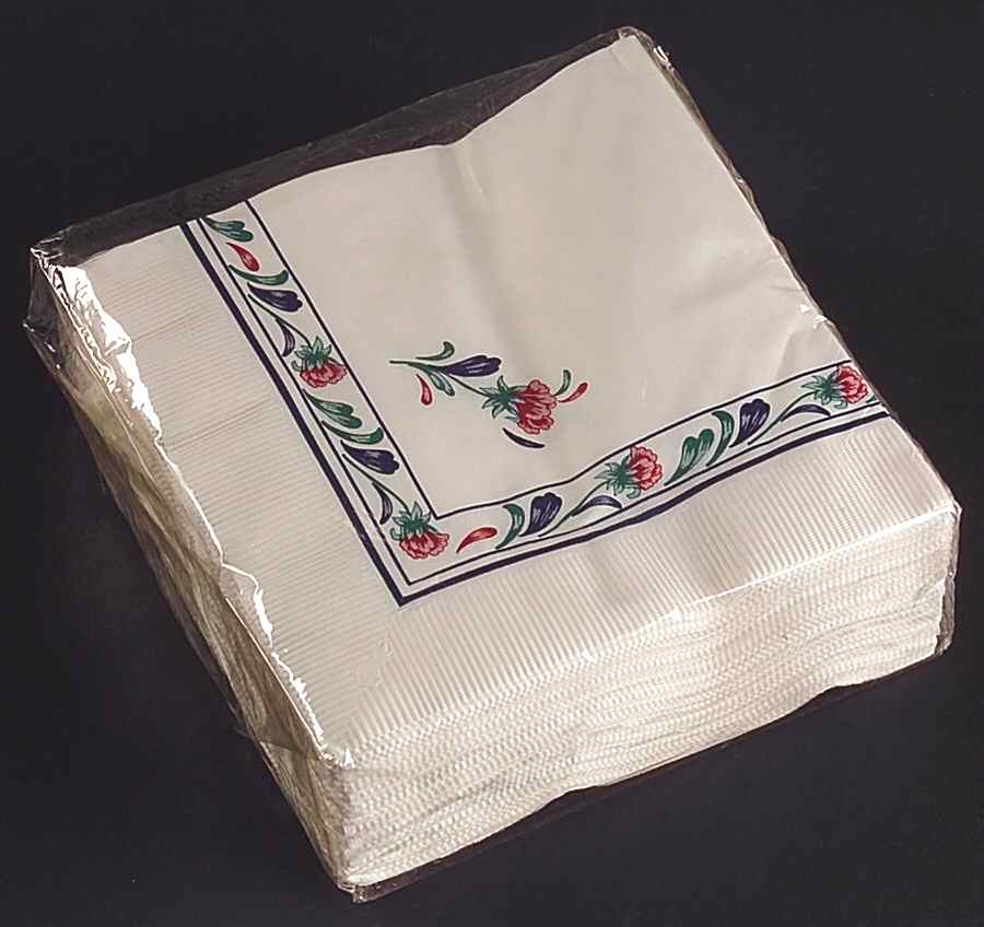 Poppies On Blue Package of Paper Beverage Napkins by Lenox-1