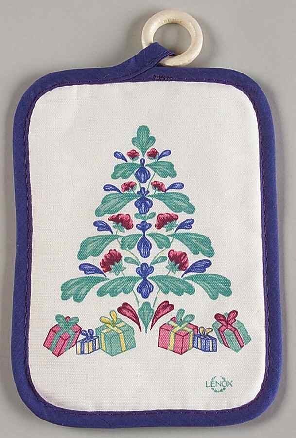Poppies On Blue Cloth Potholder by Lenox-1