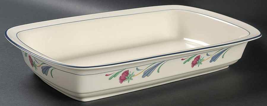 Poppies On Blue 13"  Rectangular Baker by Lenox-1
