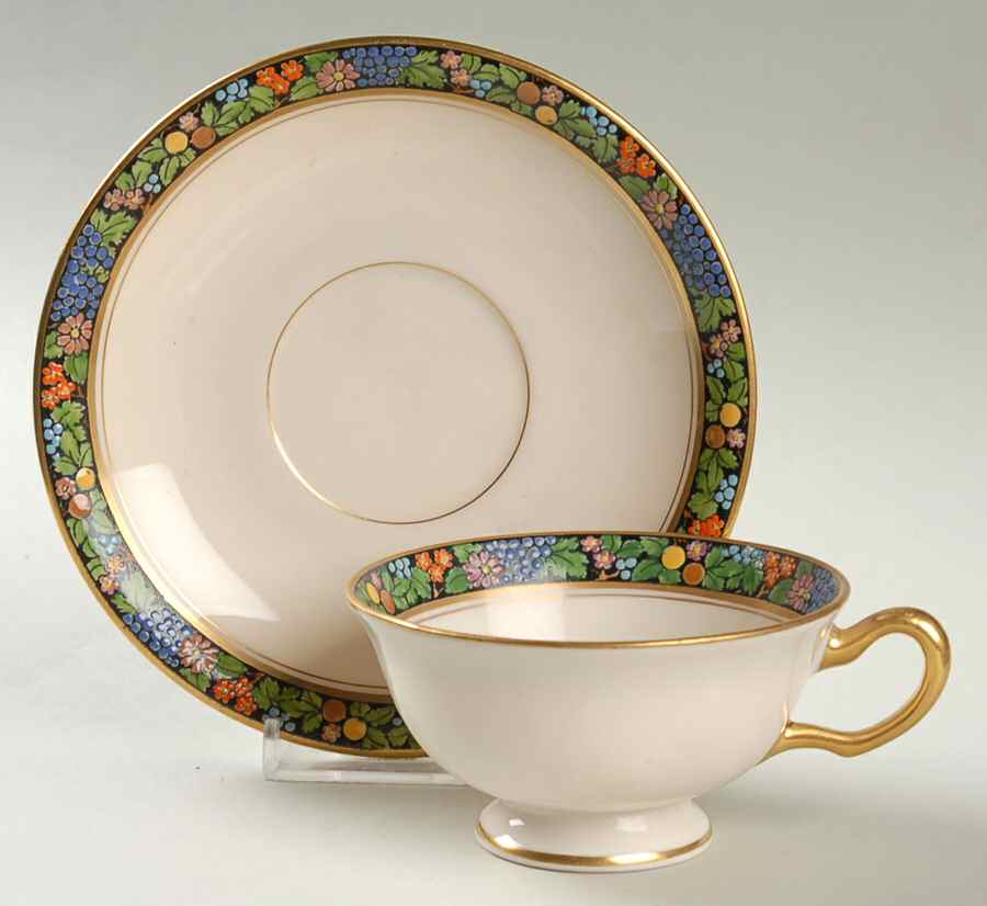 R6 Footed Cup & Saucer Set by Lenox-1
