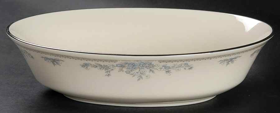 Reverie (Platinum Trim) 9" Oval Vegetable Bowl by Lenox-1