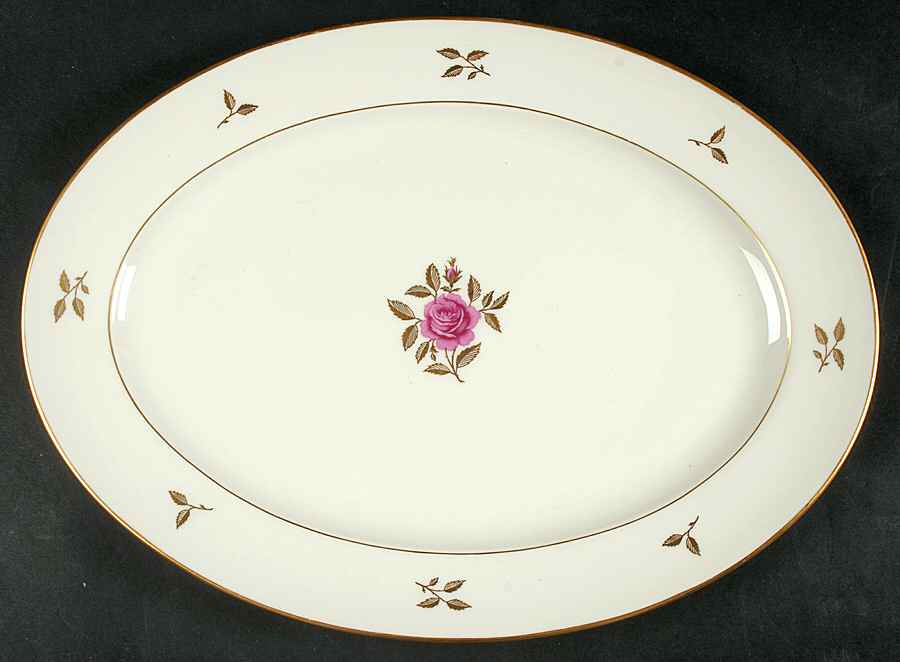 Rhodora 15" Oval Serving Platter by Lenox-1