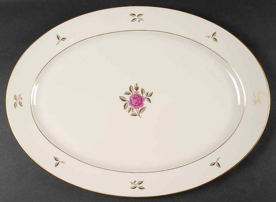 Rhodora 17" Oval Serving Platter by Lenox-1