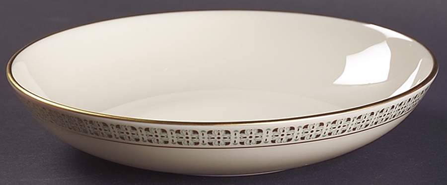 Rhythm (Turquoise & Gold) Coupe Soup Bowl by Lenox-1